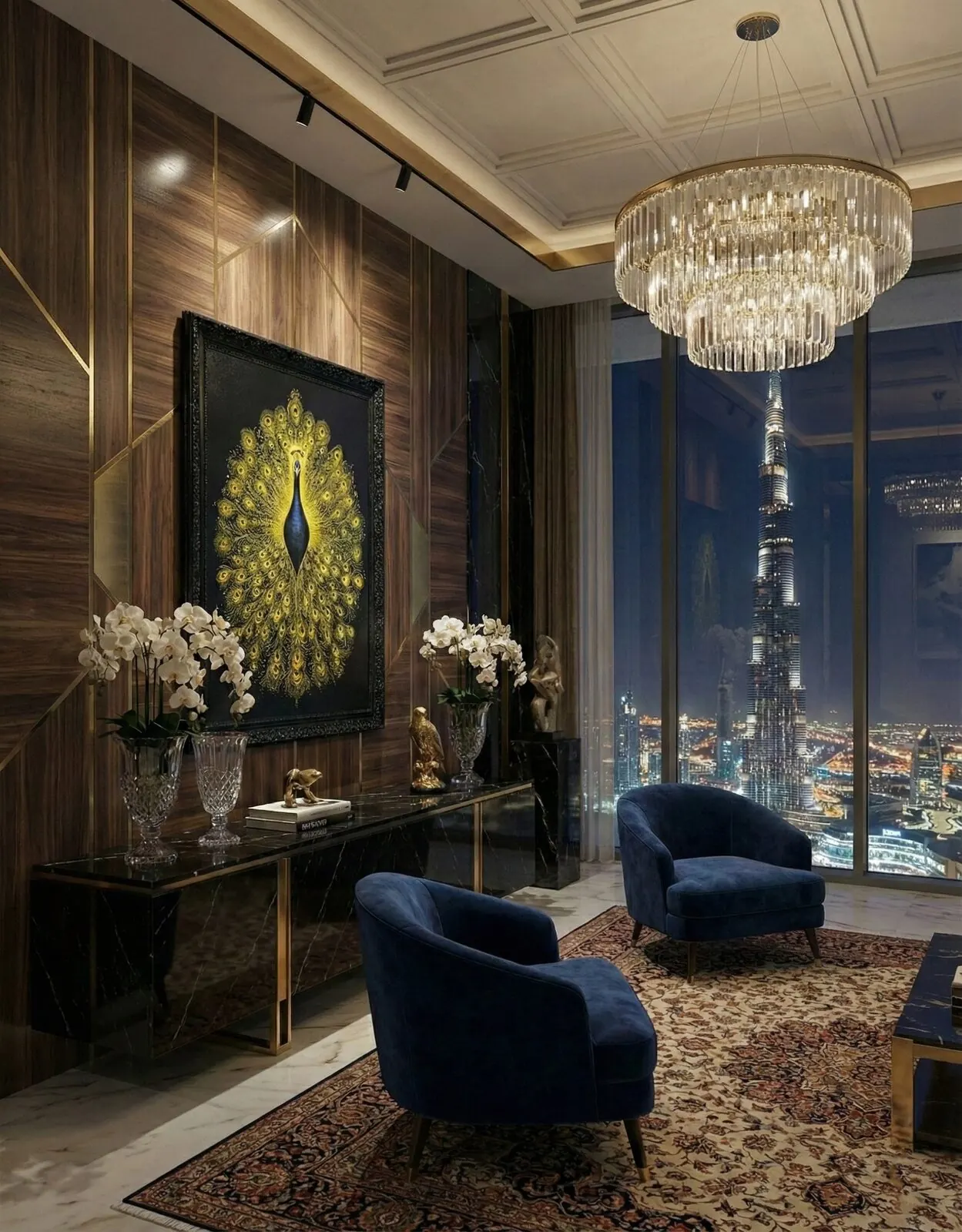 King of Feathers in a Dubai residence