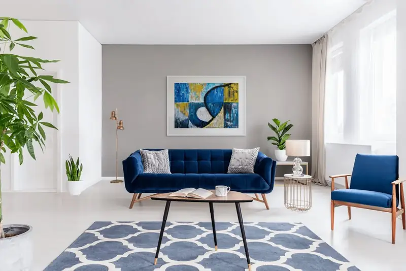 Intersection Blue — Living room
