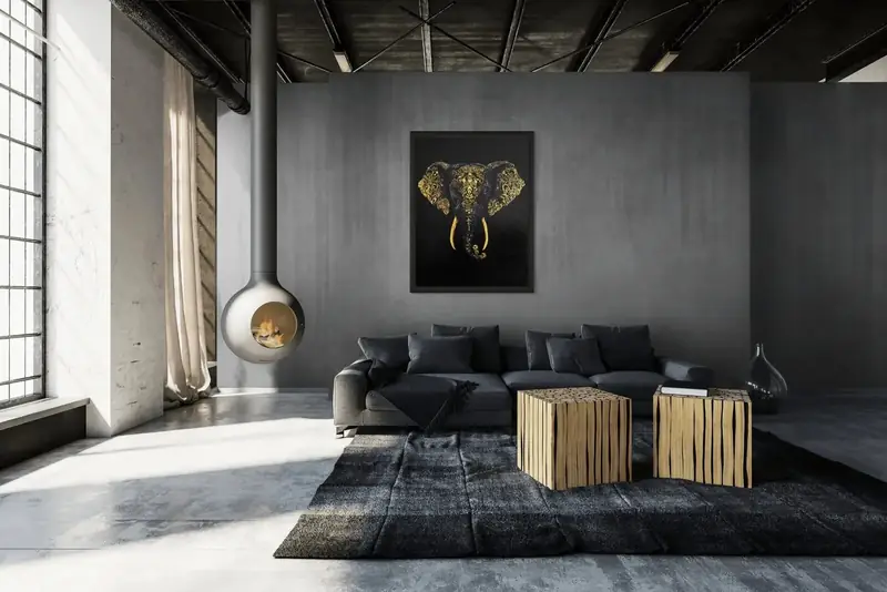 Shakti in Silence — Installed, loft interior