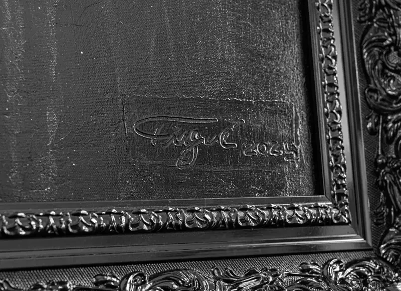King of Feathers — Hand-carved frame