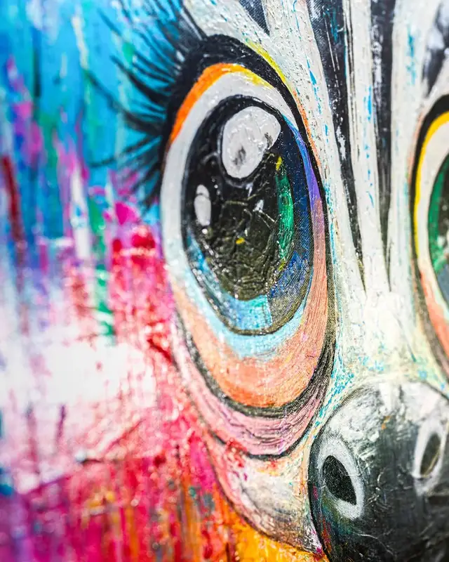 Zebra Wonder — Eyes, detail